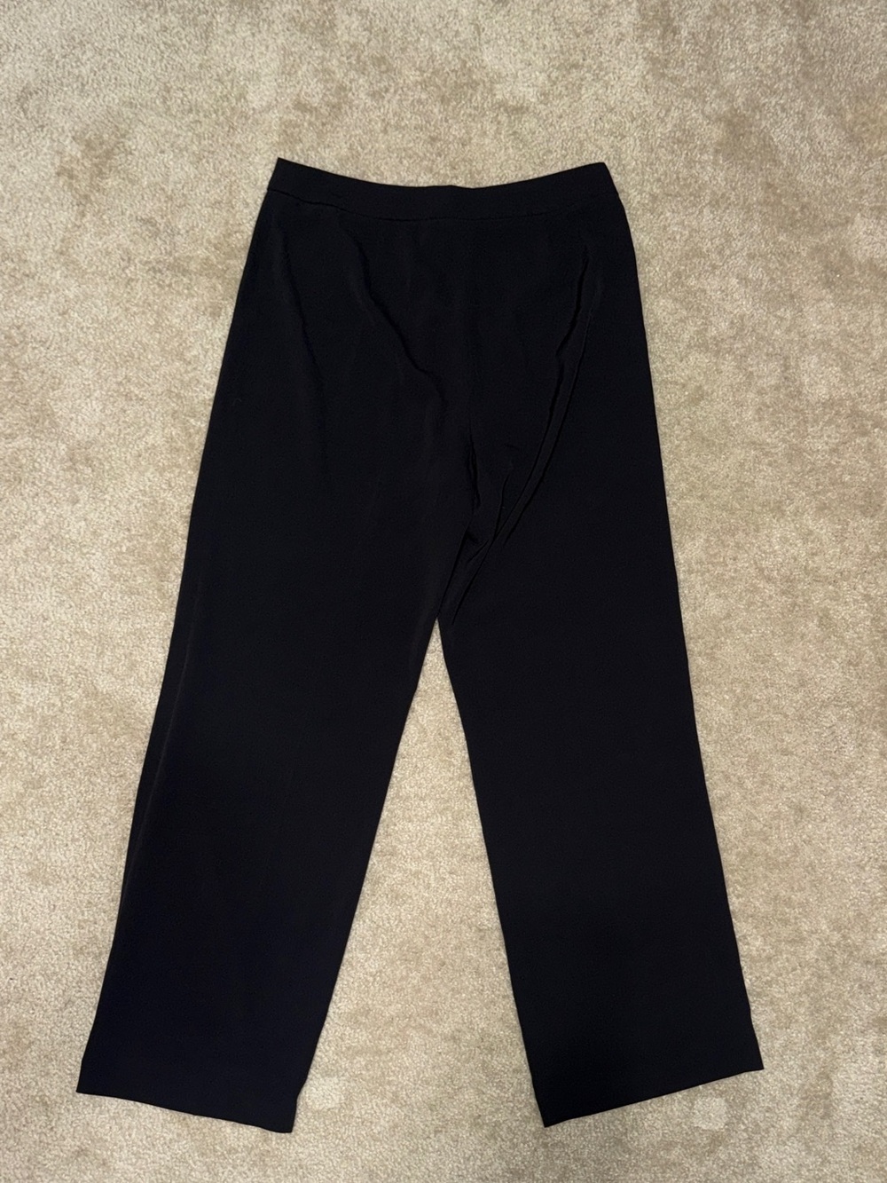 H&M Black Wide-Leg Comfort Slacks